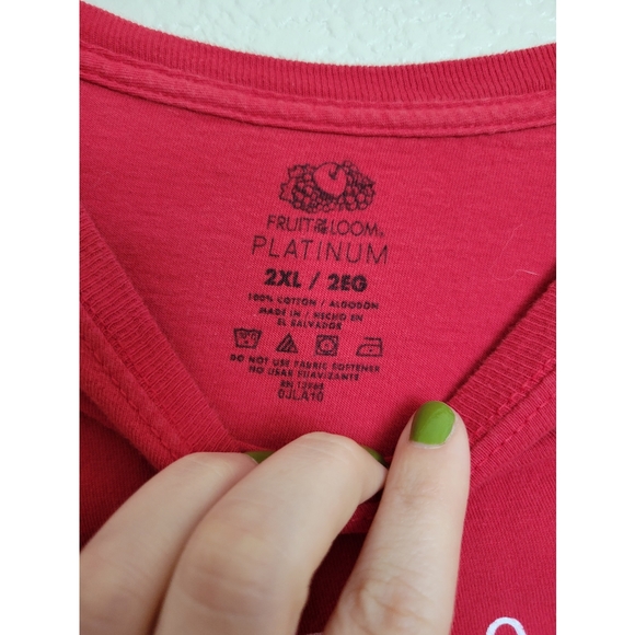 Unisex Hanes Thrift more good-fair red tee Size 2XL - Picture 4 of 5